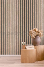 Vliesové tapety na stenu IMPOL TRADE 10400-32, rozmer 10,05 m x 0,53 m, lamely na stenu dub natural, IMPOL TRADE