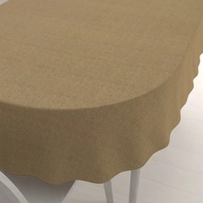Biante Dekoračný oválny obrus PML-121 Zlatohnedá režná 120x160 cm