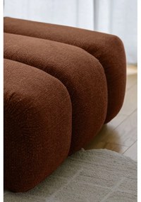 Terakotová rohová pohovka (pravý roh/s leňoškou) Shell – Miuform