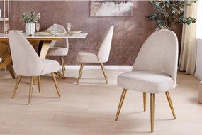 Stolička 45926 Art Living Látka Béžová  - Komfort-nábytok