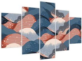 Obraz - Japonské vlny (150x105 cm)