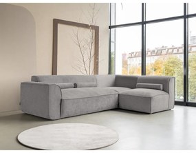 Svetlosivá rohová pohovka (pravý roh) Flex Felix – Miuform