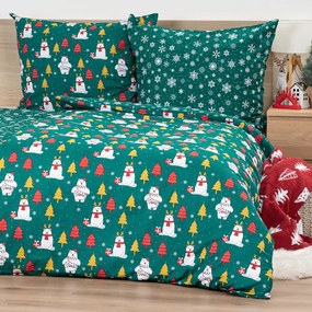 4Home Bavlnené obliečky Polar Bear, 140 x 200 cm, 70 x 90 cm