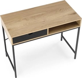 Písací stôl B50 dub zlatý/čierny