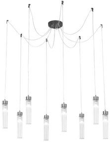 Kolarz 6009.30860 - Luster na lanku RAGGIO 8xE14/25W/230V pavúk matný chróm