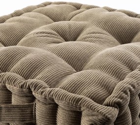 Sedací vankúš na zem DANDY manšestr khaki 1 ks