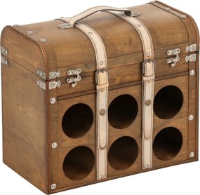 Box na víno Antique z hnedého MDF – 42*21*37 cm