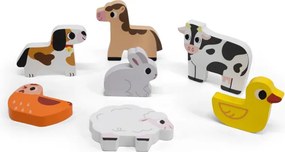 Puzzle na podložke Viga 44702 7 dielikov - farma