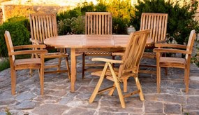 ELEGANTE set IX - teaková jedálenská zostava