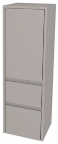 Mereo, Mereo Opto kúpeľňová skrinka vysoká 125 cm, ľavé otváranie, Multidecor, Arktická sivá, MER-CN995LARS1