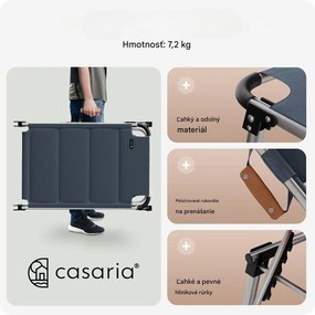 InternetovaZahrada Záhradné lehátko Bari - sivé