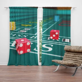 Sablio Záves Kocky: 2 ks 140x250 cm