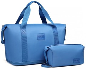 Konofactory Modrá sada 2 príručných tašiek do lietadla "Duo" - M (35l)