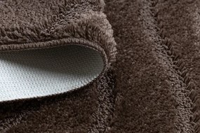 Kúpeľňový koberček SUPREME WAVES vlny, hnedý