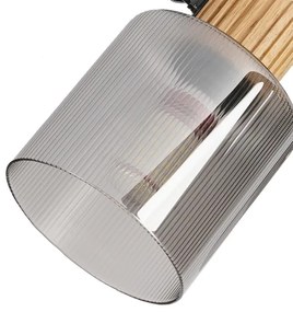 Brilagi - Bodové svietidlo HYGGE 2xE14/15W/230V kaučukovník/dymová