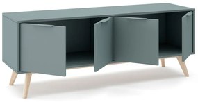 TV stolík sivozelený 140x53x40 cm Pisco – Marckeric