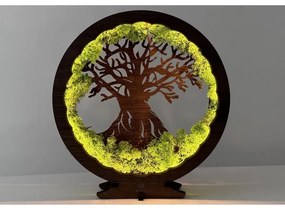 Li-Go 23631/DUB2 - LED Stmievateľná stolová dekorácia LED/12W/230V 30x31 cm dub