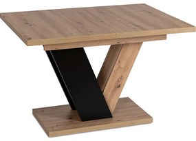 Jedálnský rozkladací stôl MAXIMUS dub artisan/čierny - vintino.sk