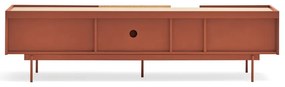 TV stolík v dekore duba v tehlovo-prírodnej farbe 180x45 cm Otto – Teulat