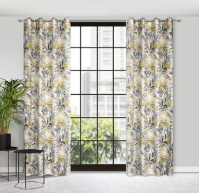 ZÁVES NA KRÚŽKOCH ELIA 140X250 CM VZOROVANÁ