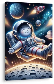 Obraz šťastný kozmonaut vo vesmíre