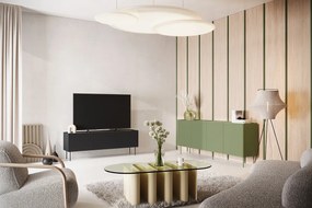 TV stolík Desin 170 cm - čierny mat / dub nagano