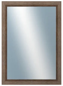DANTIK - Zrkadlo v rámu, rozmer s rámom 50x70 cm z lišty CARRARA hnedá (2894)