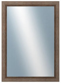 DANTIK - Zrkadlo v rámu, rozmer s rámom 50x70 cm z lišty CARRARA hnedá (2894)