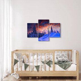 Obraz - Zimný súmrak (90x60 cm)
