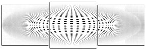 Obraz na plátne - Abstraktná geometrická sfera - panoráma 5218D (120x40 cm)