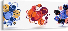 Obraz farebných kruhov (120x50 cm)