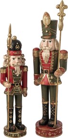 Vonkajšie vianočné dekorácie luskáčik Nutcracker – 39*30*131 cm