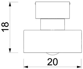 Stropné svietidlo MARTI 1xE27/15W/230V biela/chróm