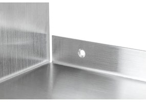 Oceľová polica v matne striebornej farbe 80,5 cm Float – Mette Ditmer Denmark