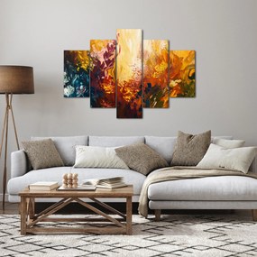 Obraz - Abstraktná maľba kvetov (150x105 cm)