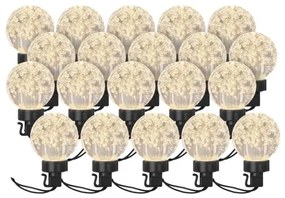 EMOS LED Vonkajšia dekoratívna reťaz 20xLED/12,6m IP44 teplá biela EMS1081