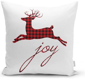Súprava 4 vianočných obliečok na vankúš a behúň na stôl Minimalist Cushion Covers Christmas Tartan