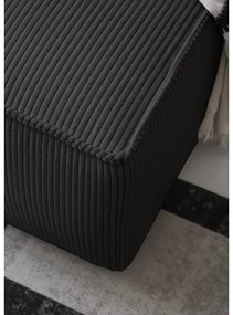 Antracitovosivá menčestrová rozkladacia rohová pohovka (pravý roh) Brave Dave – Miuform