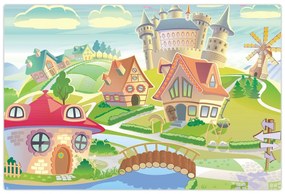 Obraz - Farebné mestečko (90x60 cm)