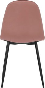 Jedálenská stolička zamatová, ružová CT-971 PINK4