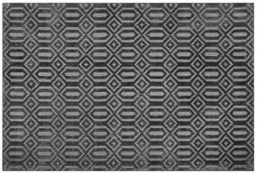Viskózový koberec 160 x 230 cm tmavosivý ADATEPE Beliani