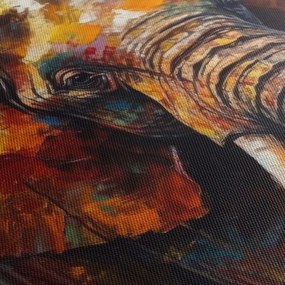 Obraz - Maľba slona (70x50 cm)