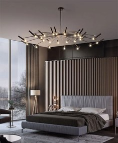 Toolight Toolight, stropná lampa 15xG9 APP1196-15CP, čierna, OSW-40113