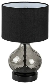 Rabalux 74034 dekoratívna stolná lampa Pirelo, E14, 1x max. 25W, čierna