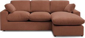 Oranžová menčestrová rohová pohovka Belair – Bobochic Paris