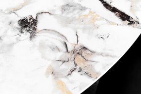 Jedálenský stôl SPIN 150 cm keramika mramorový dekor viacfarebný