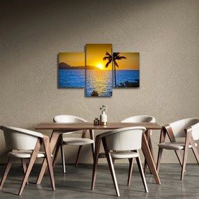 Obraz - Západ slnka nad morom (90x60 cm)