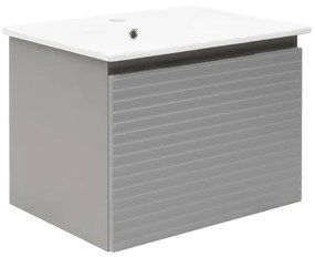 Kúpeľňová skrinka s umývadlom Naturel Savona 58x43x44, 8 cm sivá mat SAVONA60GM, 1 ks
