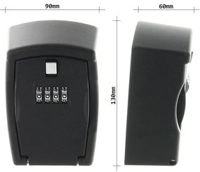 Rottner Key Protect box na kľúče čierna