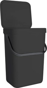 Čierny plastový odpadkový kôš 10 l – Orion